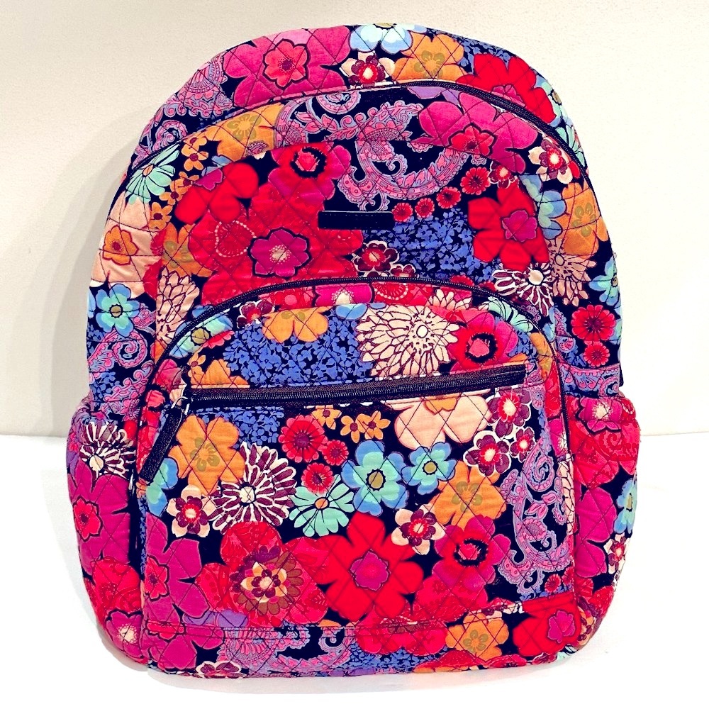Vera Bradley Floral Fiesta Campus Backpack